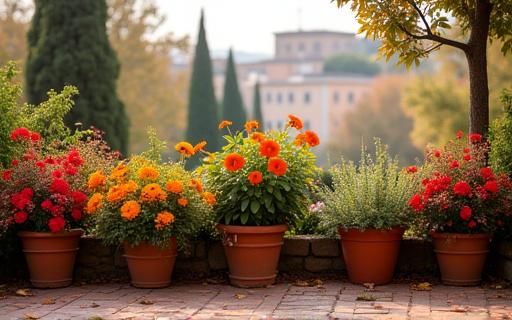 Varietà di piante autunnali a Roma